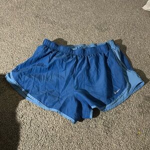Blue Nike shorts